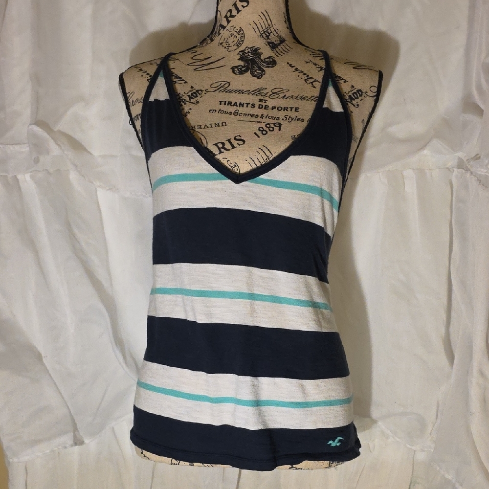 Striped V-Neck Tank Top